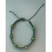 ARMBAND geknoopt GROEN met GROENE 3D kralen 